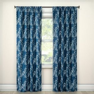 NWT Meadow Blue Blackout Curtains (Set of 2)